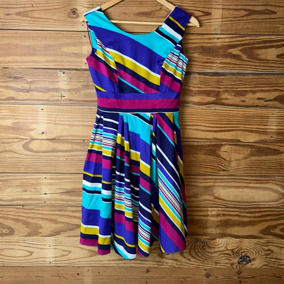 Calvin Klein Multicolor One Shoulder Dress - Picture 1 of 8
